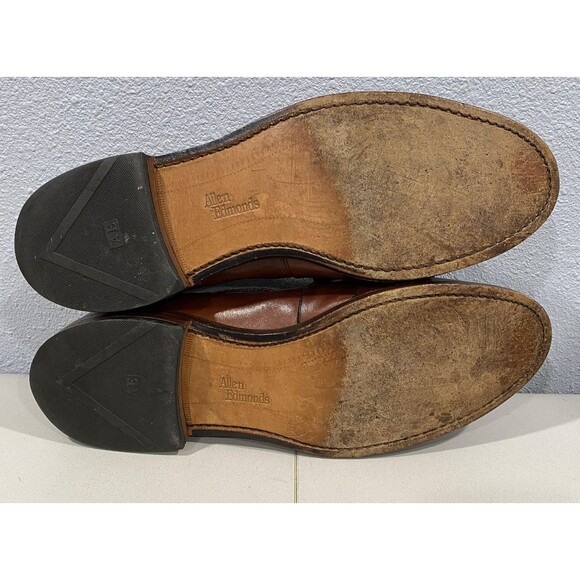 Allen Edmonds Shoes Mens 11 Brown Tassel Loafer Kiltie Leather Woven USA Made main image 8